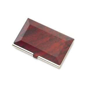  Personalized Red Marbleized Card Case 