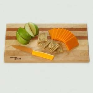  Medium Maple Utility Cutting Board with Cherry Accent 