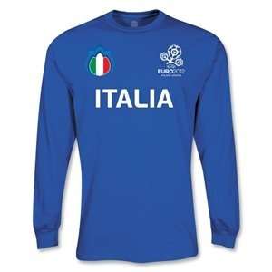  hidden Italy UEFA Euro 2012 LS Core Nations T Shirt (Royal 