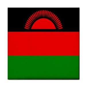  Malawi Flag Tile Trivet 