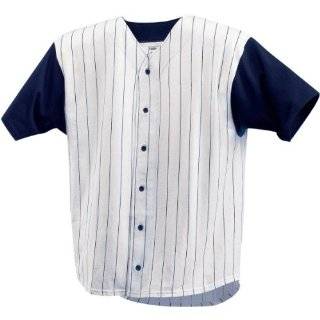 Adult Performance Blank Pinstripe Baseball Jersey from Majestic Adult 