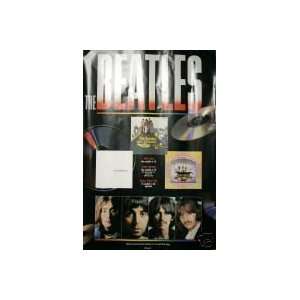  The Beatles Rare Original 1987 Black Poster 24 X 36 