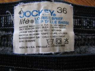 Vintage underwear Jockey low rise brief 36 USA made  