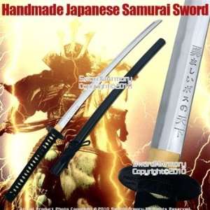 Handmade Japanese Samurai Katana Sword w/ Warrior Tsuba  