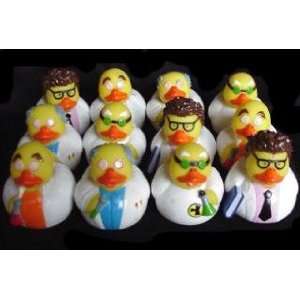   12) Rubber Duck Duckie Ducky MAD SCIENTIST Party Favors Toys & Games