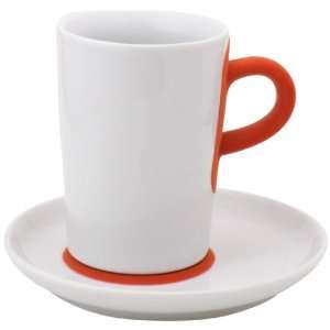   touch orange macchiato cup with saucer 11.84 fl.oz