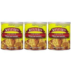 Jennies Macaroons, Peanut and Gluten Free, Canisters 8 oz, 3 pk