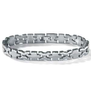  Lux Mens Cross Link Bracelet 8 1/2 Inches Lux Jewelers Jewelry