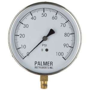 Palmer 45SBDLQ100# 45SB Stainless Steel Case Contractor Gauge, 0 