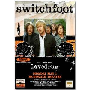 Switchfoot Poster  Concert Flyer Lovedrug
