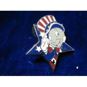   Series   Patriotic Star Salute Jiminy Cricket Pin 
