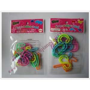  glow solid colors silicone bands shaped rubber band 