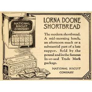 1920 Ad Lorna Doone Shortbread National Biscuit Snack   Original Print 