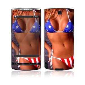  US Flag Bikini Protective Skin Cover Decal Sticker for HTC 