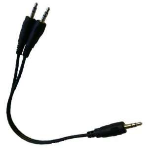  3.5MM STEREO MALE TO MALE LOOPBACK SPLITTER CABLE 1PLUG TO 