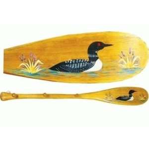   Keyholder Paddle Replica With Picture Of Loon Duck 18