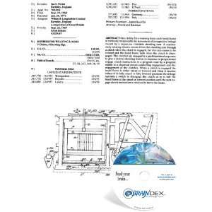    NEW Patent CD for DOBBIES FOR WEAVING LOOMS 