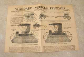 1958 Standard Vehicle Company Lawrenceburg IN Horse Pony Buggy Sales 