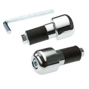 LOCKHART PHILLIPS SMOOTH BAR ENDS   RUBBER MOUNT (CHROME)