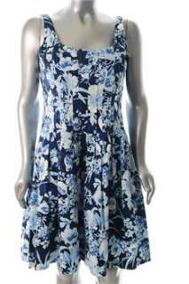 Lauren Ralph Lauren NEW Blue Versatile Dress Pattern Sale 16  