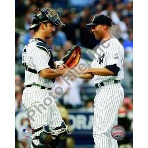 Mariano Rivera Yankees 500th Save w/Posada 8x10  Sports 