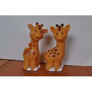 Little People Giraffes (2) 2002 Mattel Replacement Figure   Fisher 