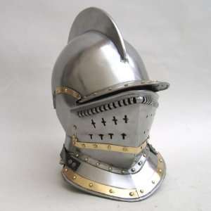  Bergonet Knights or Jousting Closed Helmet in Steel with 