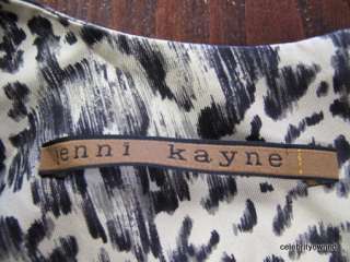 Jenni Kayne Black/Cream Printed Sleeveless Tent Dress S  