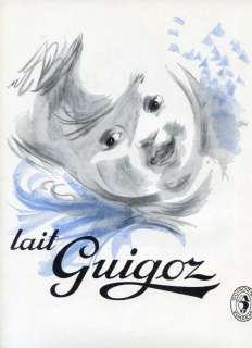 1948   Lait GUIGOZ Milk   French Ad, cute baby  