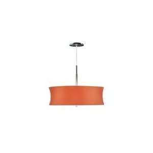 Lightweights Large Round Ceiling Pendant in Satin AluminumModern 