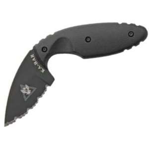 Ka Bar Knives 1481 Part Serrated TDI Law Enforcement Fixed Blade Knife 