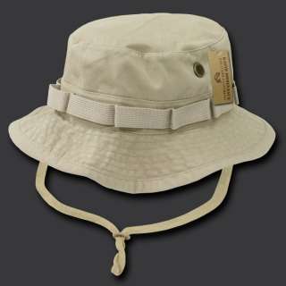 Khaki Tan Vintage Washed Military Boonie Hat Hats 4Size  