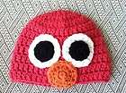 Elmo Sesame Street Crochet Newborn Hat