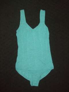 NWOT Kimchi & Blue Anthropologie Teal Tank Body Suit XS  