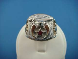  MASONIC VINTAGE MENS RING MADE BY KINSLEY & SONSINC STAMPED INSIDE