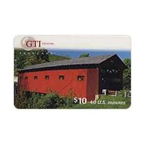   Card $10. Red Sided Lectro Covered Bridge SAMPLE 