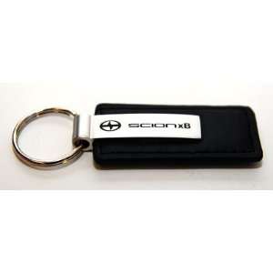   xB Black Leather Official Licensed Keychain Key Fob Ring Automotive