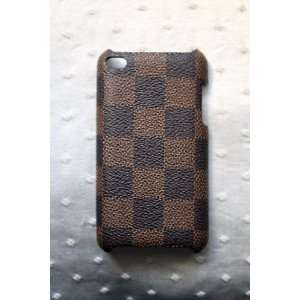  Leather Checker Hard Back Case Cover for iPod Touch/iTouch 