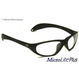 MicroLitePlus Radiation Protective Leaded Eyewear   Matte Black Plano