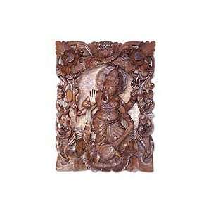  Ganesha amid Lotus, relief panel