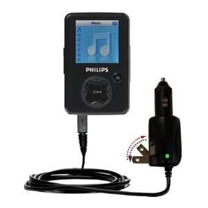  Car and Home 2 in 1 Combo Charger for the Philips GoGear 