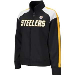 Pittsburgh Steelers Womens Reebok Bonded Full Zip Track Jacket 