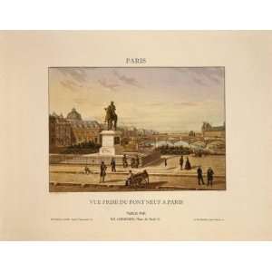  Vintage View of Paris, Capital and Largest City in France 