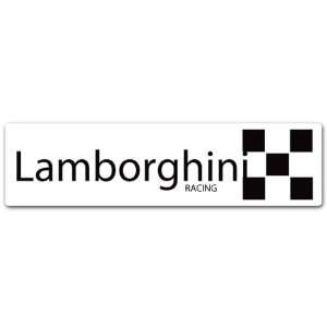  Lamborghini Racing Car Bumper Decal Sticker 8x2 