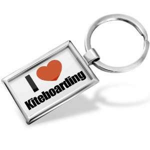  Keychain I Love kiteboarding   Hand Made, Key chain ring 