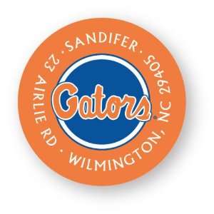   University Of Florida Gators Script Orange Labels