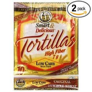 La Tortilla Factory Whole Wheat Low Carb Tortillas (Regular Size 
