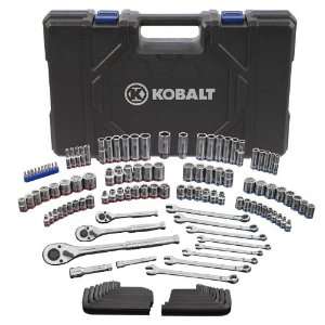  Kobalt 138 Piece Standard/Metric Mechanics Tool Set with 
