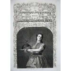   1867 Beautiful Lady Woman Christmas Pudding Kumpel