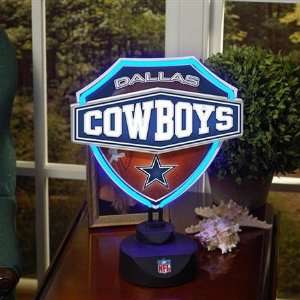  Dallas Cowboys NFL Neon Shield Table Lamp